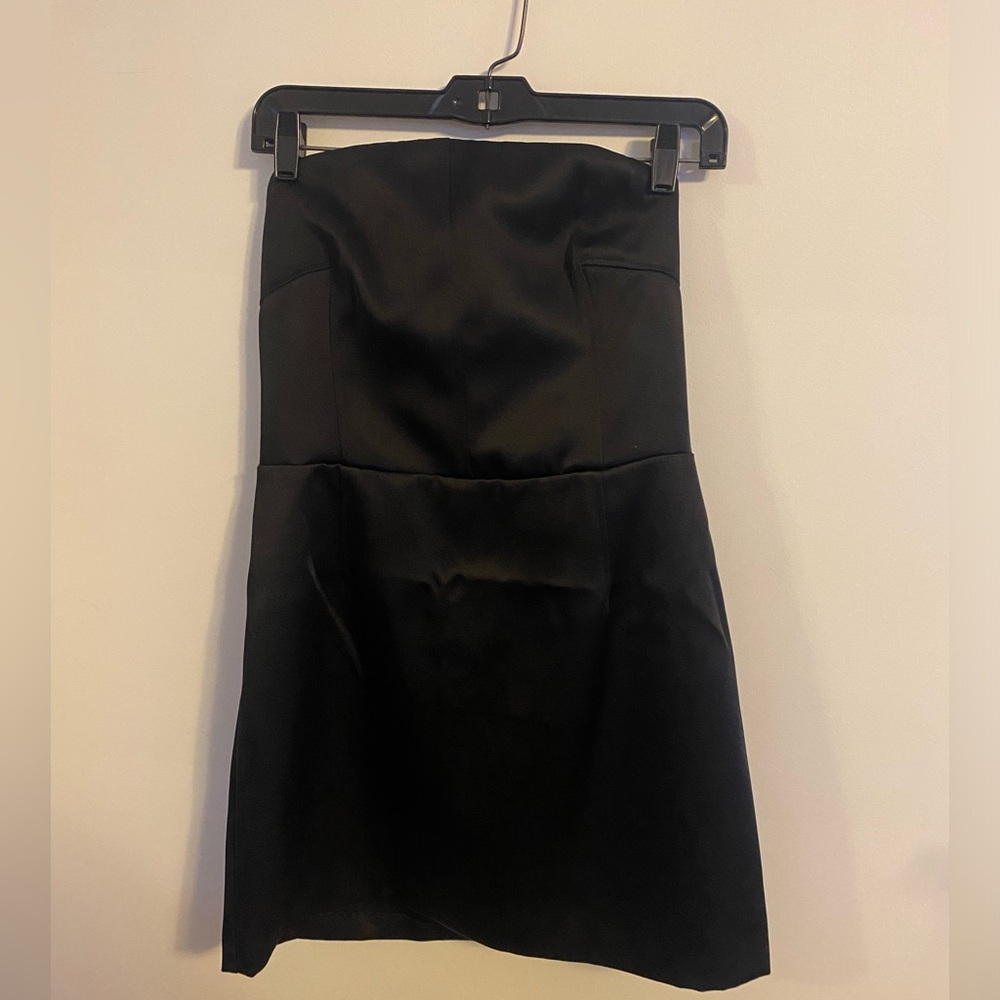 H&M satin black mini dress size M
